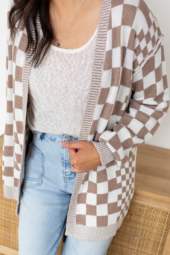 All Checked Out Cardigan